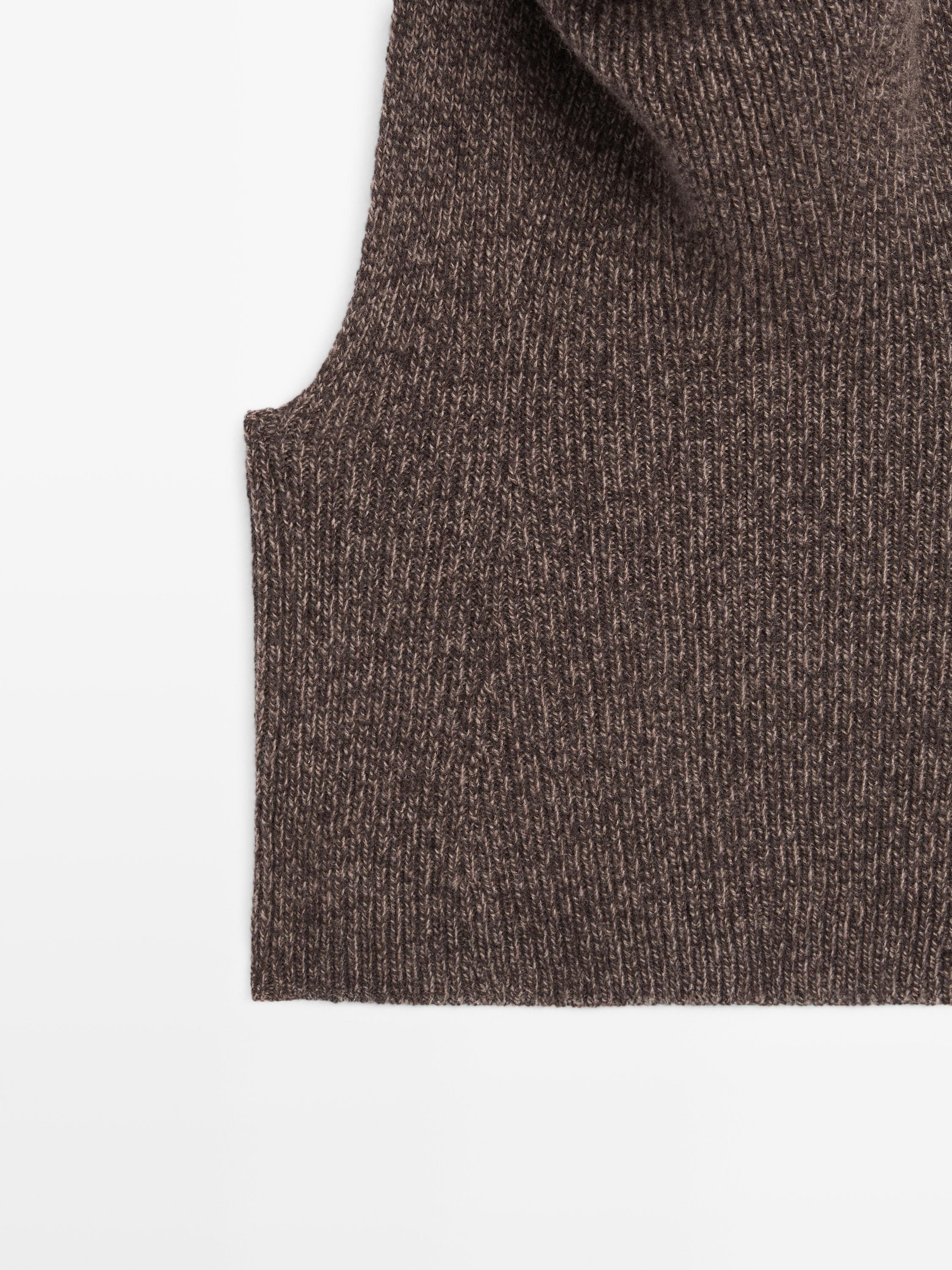 Knit wool and silk halter top - LIMITED